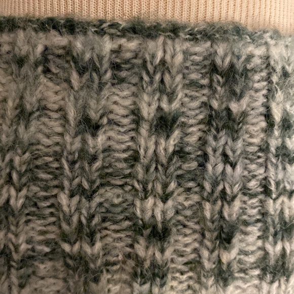 Old Navy Mock Neck Ribbed Knit Chunky Pink Tunic Roll Cuff Sweater Size XXL - Picture 5 of 12